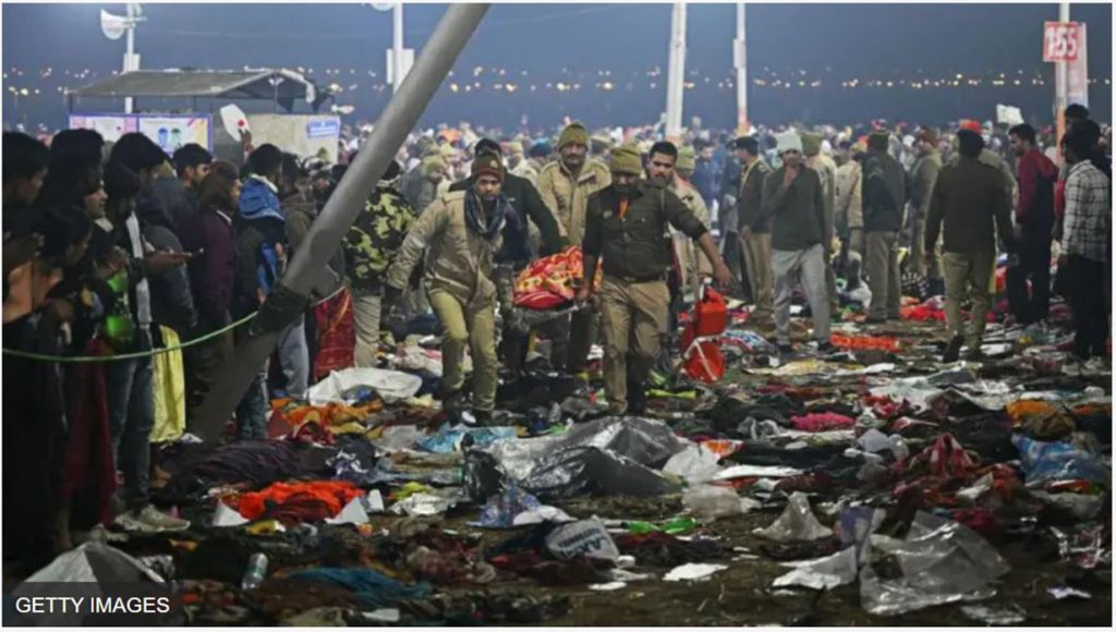 Tragic stampede at Kumbh Mela claims at least 10 lives