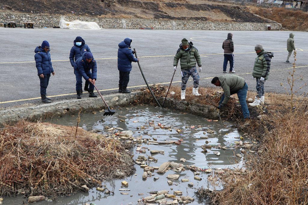 Drainage issue at Simkot airport resolved after 2 days