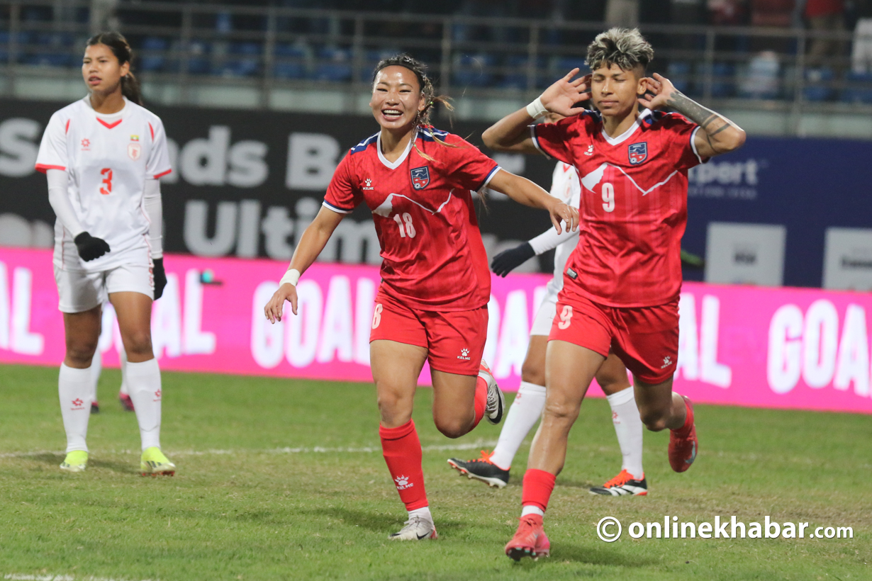 Ticket prices doubled for Nepal vs. Myanmar final in Women’s Football Tournament