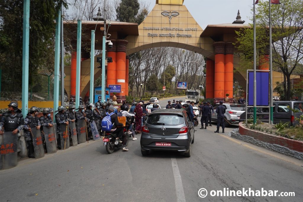 Security forces on high alert in Kathmandu