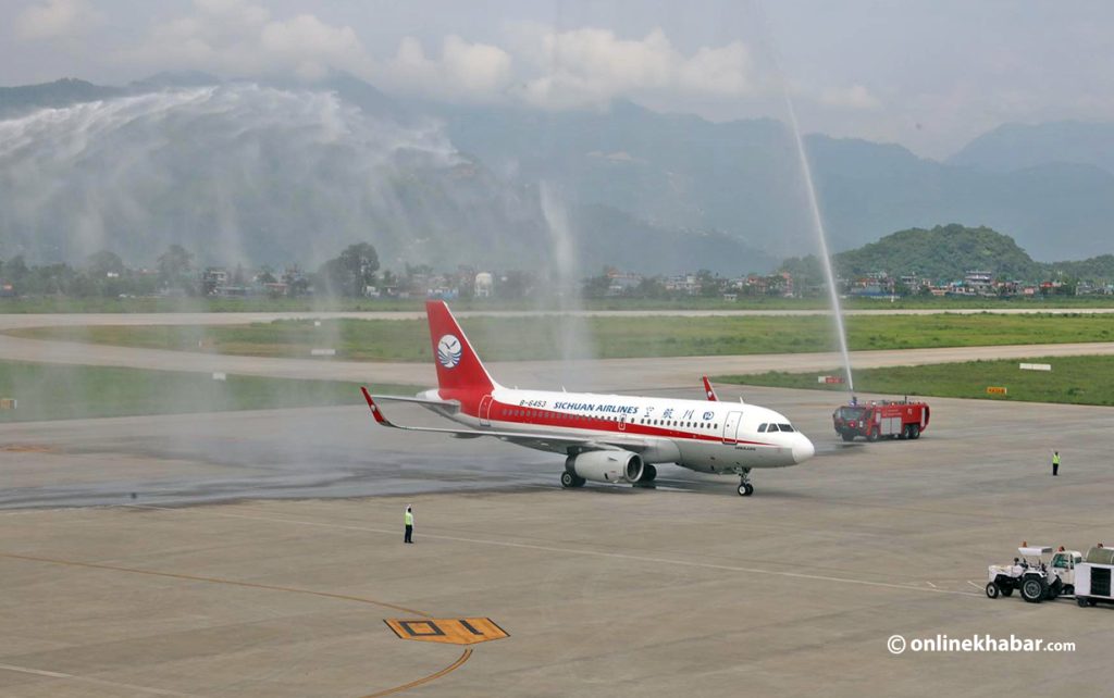 First ‘Pokhara-Chengdu’ commercial flight takes off 